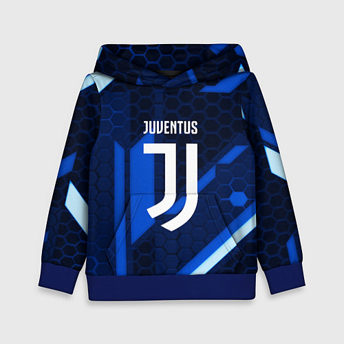 Детская толстовка Juventus sport geometry steel / 3D-Синий – фото 1