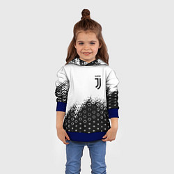 Толстовка-худи детская Juventus sport steel, цвет: 3D-синий — фото 2