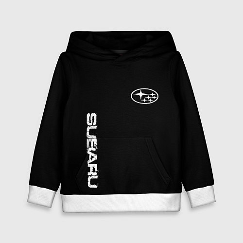 Детская толстовка Subaru logo white / 3D-Белый – фото 1