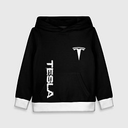 Детская толстовка Tesla logo white