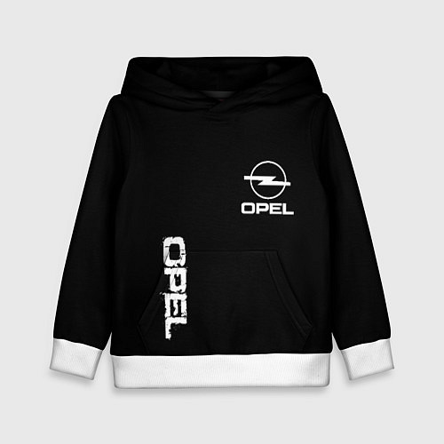 Детская толстовка Opel white logo / 3D-Белый – фото 1