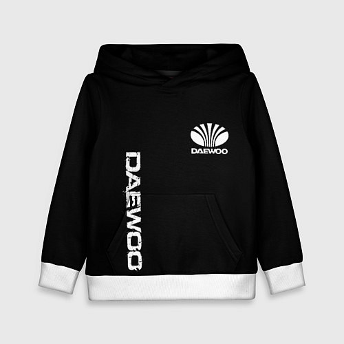 Детская толстовка Daewoo logo white / 3D-Белый – фото 1