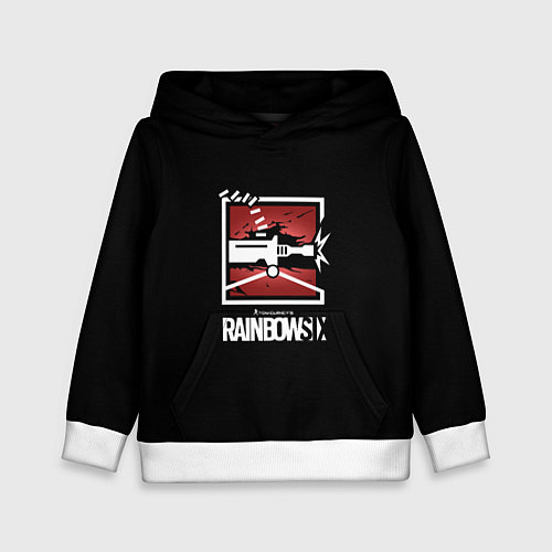Детская толстовка Rainbow six action ubisoft / 3D-Белый – фото 1