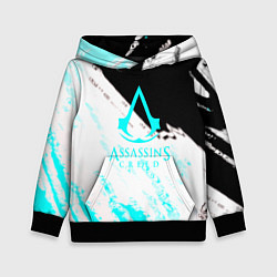 Толстовка-худи детская Assassins Creed краски текстура, цвет: 3D-черный