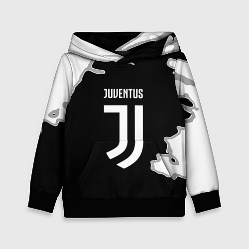 Детская толстовка Juventus fc краски / 3D-Черный – фото 1