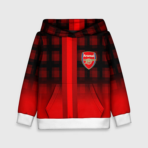 Детская толстовка Arsenal fc sport geometry steel / 3D-Белый – фото 1