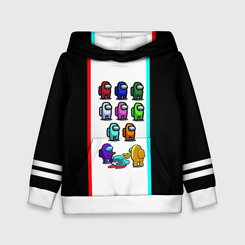 Детская толстовка Among us line / 3D-Белый – фото 1