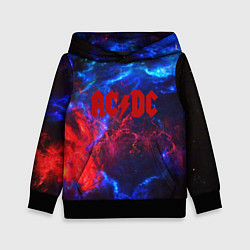 Толстовка-худи детская AC DC space, цвет: 3D-черный
