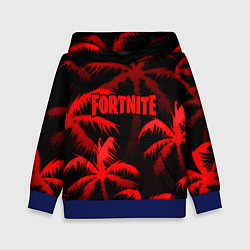 Толстовка-худи детская Fortnite tropic red, цвет: 3D-синий