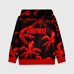 Детская толстовка Fortnite tropic red