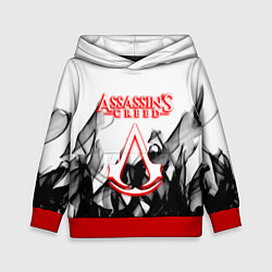 Толстовка-худи детская Assassins Creed огненное лого гейм, цвет: 3D-красный