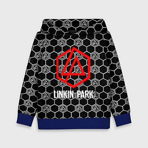 Детская толстовка Linkin park logo pattern / 3D-Синий – фото 1