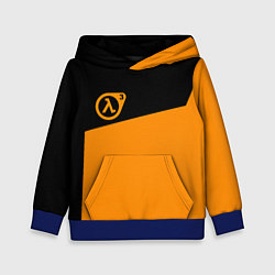 Толстовка-худи детская Half life orange game, цвет: 3D-синий