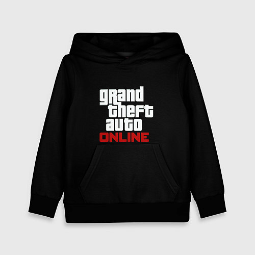 Детская толстовка GTA online logo / 3D-Черный – фото 1