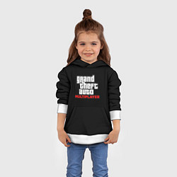 Толстовка-худи детская GTA мультиплеер, цвет: 3D-белый — фото 2