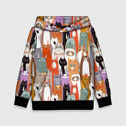 Детская толстовка Мультяшные коты мемы