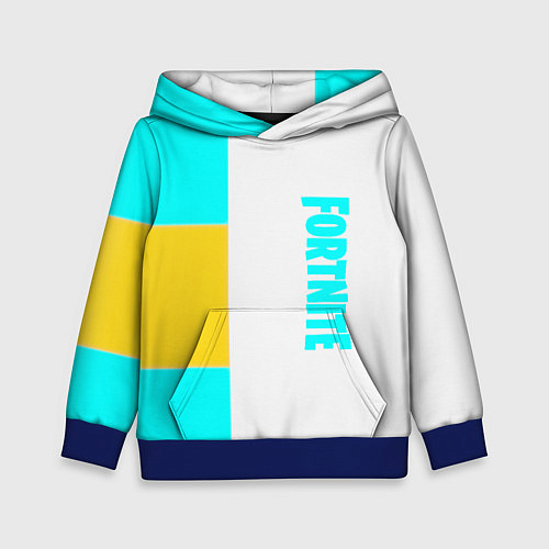Детская толстовка Fortnite geometry color / 3D-Синий – фото 1