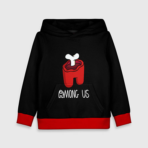 Детская толстовка Among us logo red / 3D-Красный – фото 1