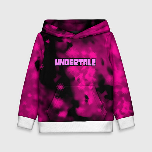 Детская толстовка Undertale pink game / 3D-Белый – фото 1
