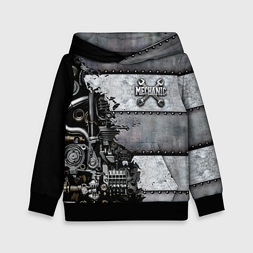 Детская толстовка Mechanic Iron / 3D-Черный – фото 1