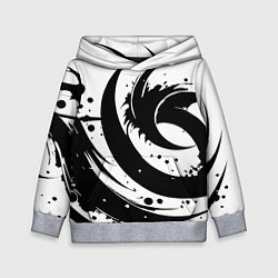 Детская толстовка Ai art black and white abstraction