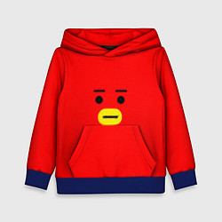 Толстовка-худи детская BT21 Tata, цвет: 3D-синий