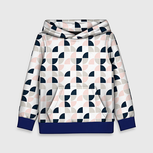 Детская толстовка Узор полукруг / 3D-Синий – фото 1