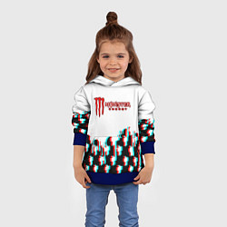 Толстовка-худи детская Billie Eilish x Monster energy, цвет: 3D-синий — фото 2