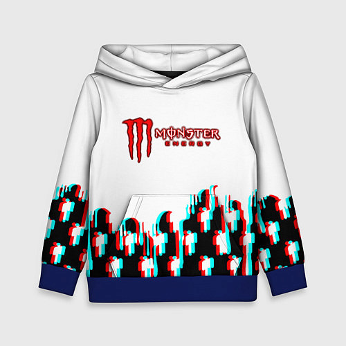 Детская толстовка Billie Eilish x Monster energy / 3D-Синий – фото 1