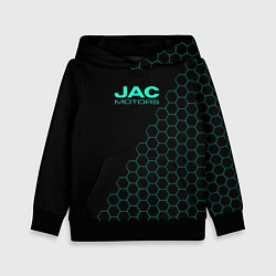 Толстовка-худи детская Jac motors чёрный мозаика, цвет: 3D-черный