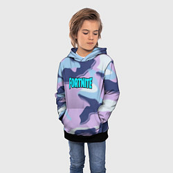 Толстовка-худи детская Fortnite camo steel, цвет: 3D-черный — фото 2