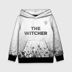 Толстовка-худи детская The Witcher - white gradient посередине, цвет: 3D-черный