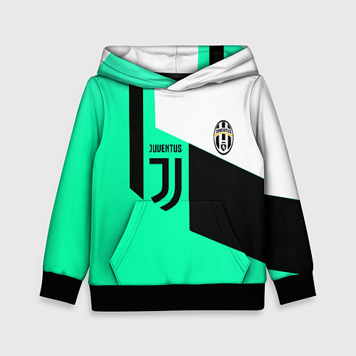 Детская толстовка Juventus geometry / 3D-Черный – фото 1