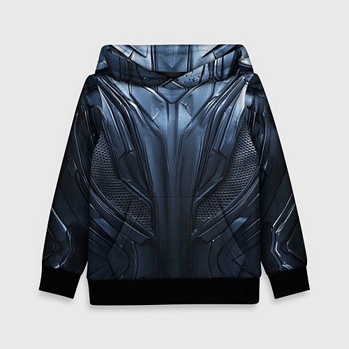 Детская толстовка Металлический карбон / 3D-Черный – фото 1