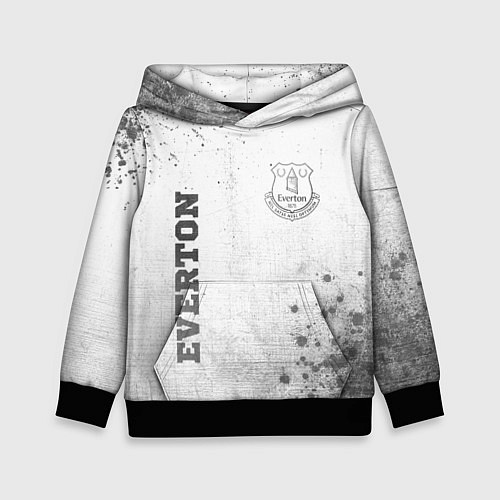 Детская толстовка Everton - white gradient вертикально / 3D-Черный – фото 1