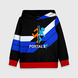 Толстовка-худи детская Portal geometry, цвет: 3D-красный