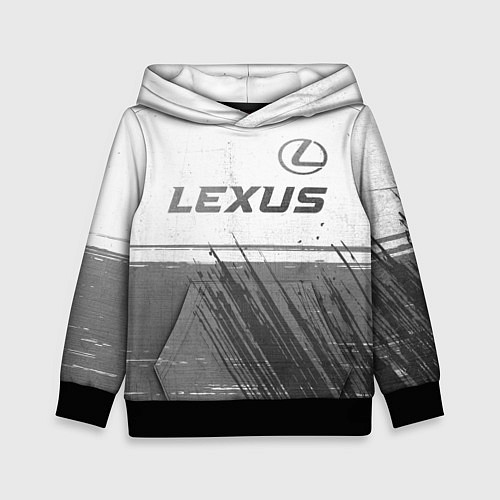 Детская толстовка Lexus - white gradient посередине / 3D-Черный – фото 1