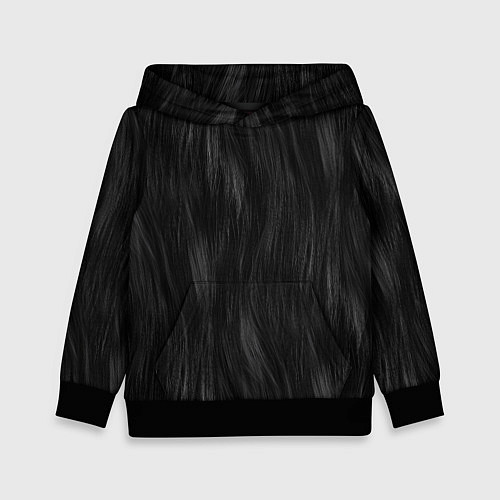 Детская толстовка Мех чёрной кошки / 3D-Черный – фото 1