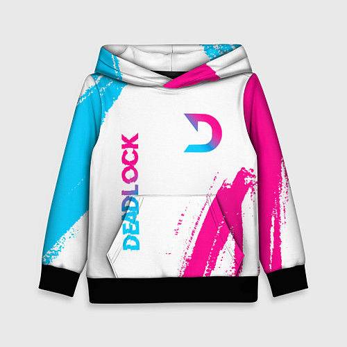 Детская толстовка Deadlock neon gradient style вертикально / 3D-Черный – фото 1