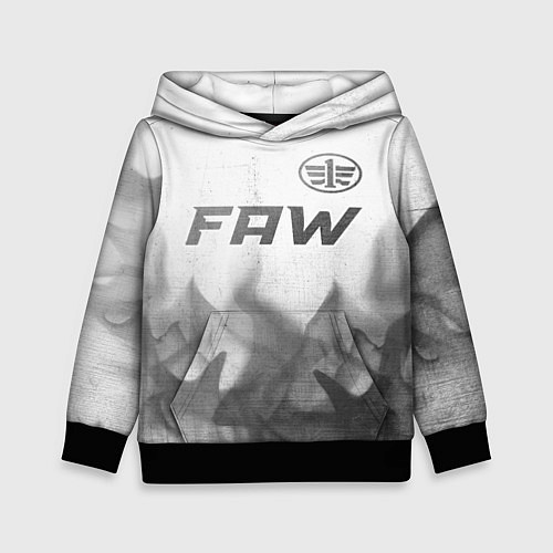 Детская толстовка FAW - white gradient посередине / 3D-Черный – фото 1