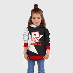Толстовка-худи детская Roblox star, цвет: 3D-красный — фото 2