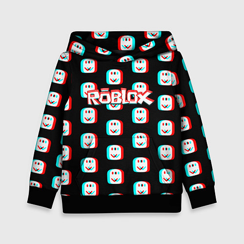 Детская толстовка Roblox pattern glitch / 3D-Черный – фото 1