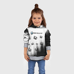 Толстовка-худи детская BMW x honda pattern, цвет: 3D-меланж — фото 2