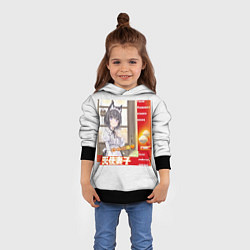 Толстовка-худи детская Твой кошка жена - аниме партия мем, цвет: 3D-черный — фото 2