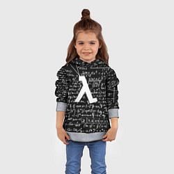 Толстовка-худи детская Half-life физика, цвет: 3D-меланж — фото 2