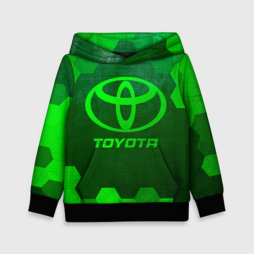 Детская толстовка Toyota - green gradient / 3D-Черный – фото 1