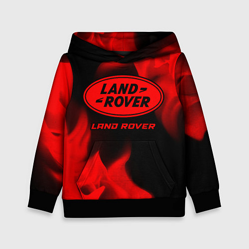 Детская толстовка Land Rover - red gradient / 3D-Черный – фото 1