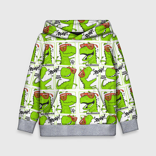 Детская толстовка Brothersaurus / 3D-Меланж – фото 1