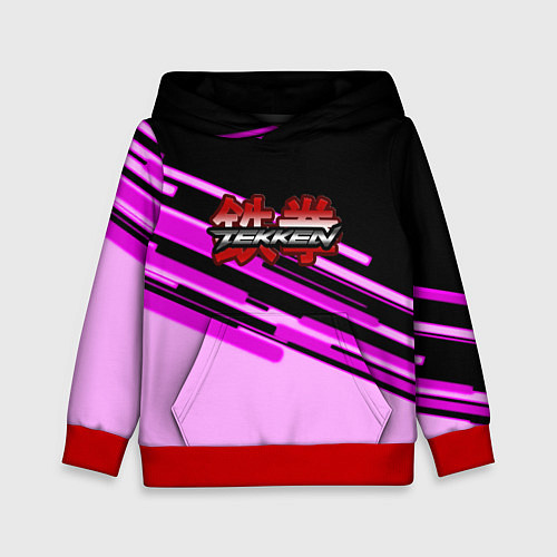 Детская толстовка Tekken pink line / 3D-Красный – фото 1
