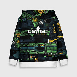 Толстовка-худи детская Counter strike gamer, цвет: 3D-белый